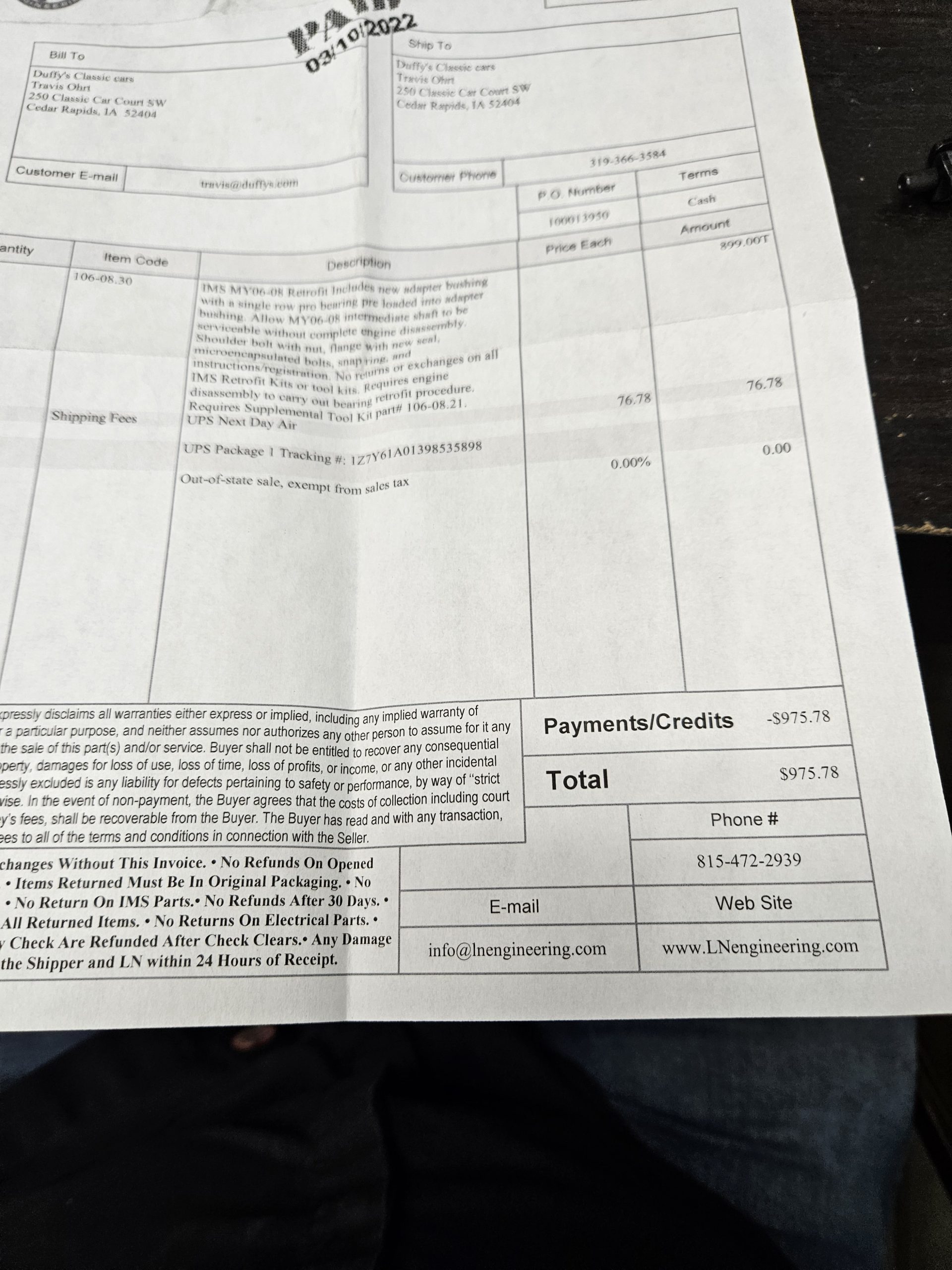 ims retrofit bearing kit